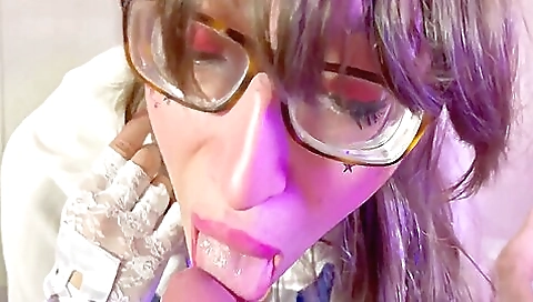 Hot unfathomable mouth fucking and cum