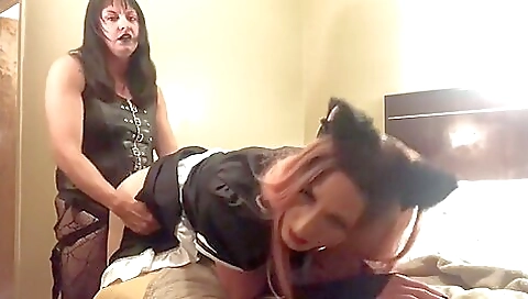 Tranny massage and fuck