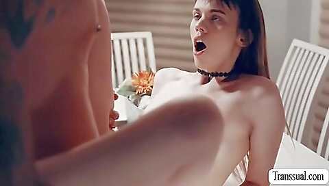 Sexy young slut take behold has a hard dick